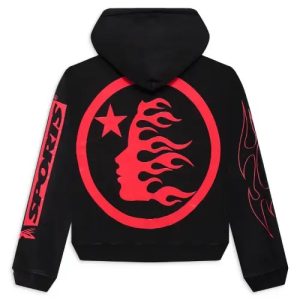 Black Red Hellstar Future Flame Sports Hoodie